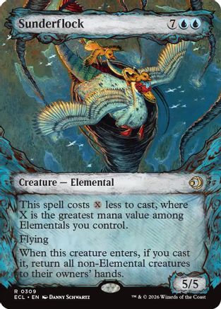 Sunderflock (Showcase) (ECL-309) [Lorwyn Eclipsed] Foil