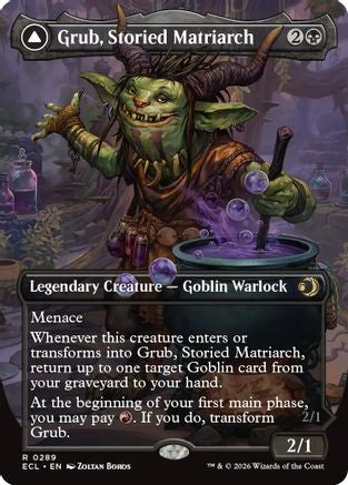 Grub, Storied Matriarch (Borderless) (ECL-289) [Lorwyn Eclipsed] Foil