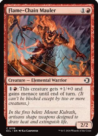 Flame-Chain Mauler (ECL-138) [Lorwyn Eclipsed] Foil