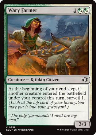 Wary Farmer (ECL-251) [Lorwyn Eclipsed]