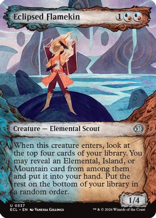 Eclipsed Flamekin (Showcase) (ECL-337) [Lorwyn Eclipsed] Foil