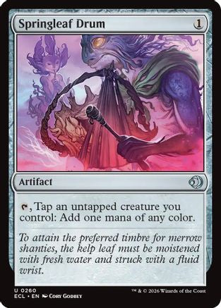 Springleaf Drum (ECL-260) [Lorwyn Eclipsed]