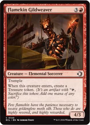 Flamekin Gildweaver (ECL-140) [Lorwyn Eclipsed] Foil