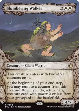 Slumbering Walker (Showcase) (ECL-302) [Lorwyn Eclipsed]