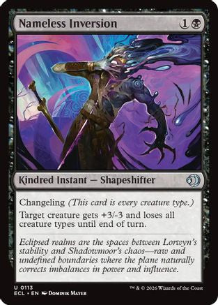 Nameless Inversion (ECL-113) [Lorwyn Eclipsed] Foil