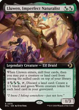 Lluwen, Imperfect Naturalist (Extended Art) (ECL-375) [Lorwyn Eclipsed]