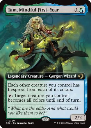 Tam, Mindful First-Year (Extended Art) (ECL-380) [Lorwyn Eclipsed] Foil