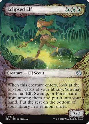 Eclipsed Elf (Showcase) (ECL-336) [Lorwyn Eclipsed] Foil