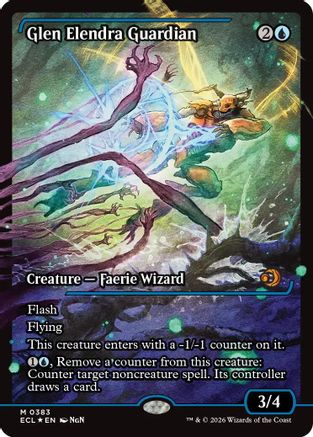 Glen Elendra Guardian (0383) (Showcase) (ECL-383) [Lorwyn Eclipsed] Foil