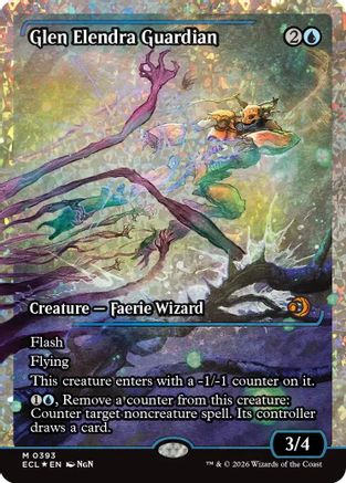 Glen Elendra Guardian (0393) (Showcase) (Fracture Foil) (ECL-393) [Lorwyn Eclipsed] Foil