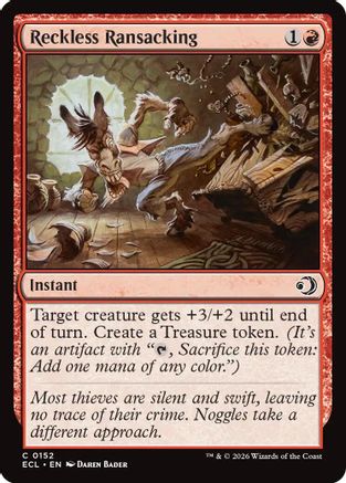 Reckless Ransacking (ECL-152) [Lorwyn Eclipsed] Foil