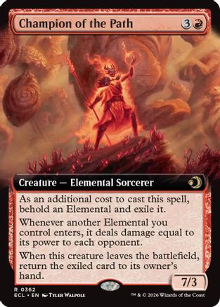 Champion of the Path (Extended Art) (ECL-362) [Lorwyn Eclipsed]