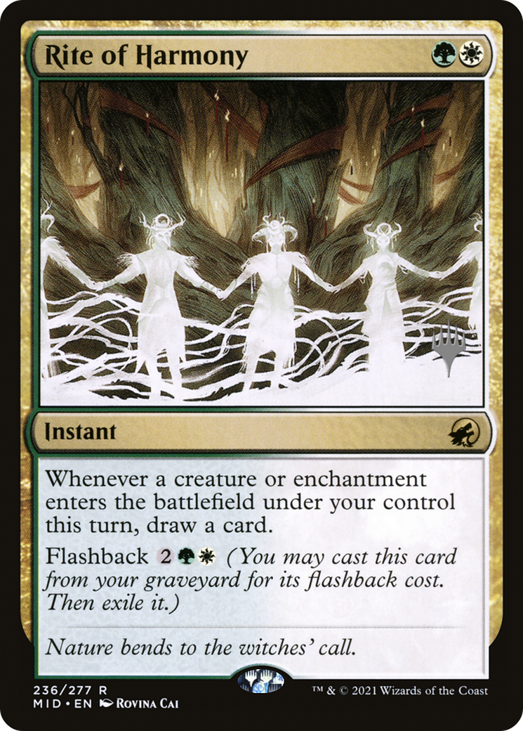 Rite of Harmony (PPMID-236P) [Promo Pack: Innistrad: Midnight Hunt Promos]