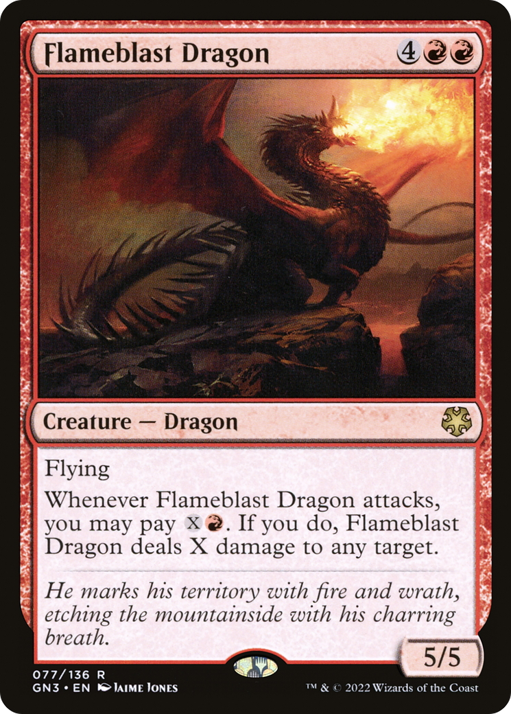 Flameblast Dragon (GN3-077) [Game Night: Free-for-All]