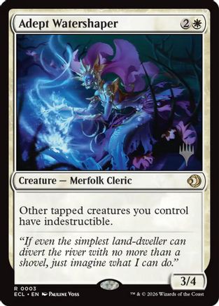 Adept Watershaper (PPECL-003) [Promo Pack: Lorwyn Eclipsed]