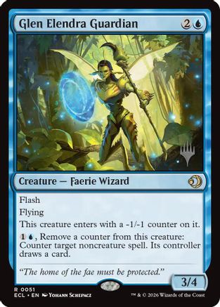 Glen Elendra Guardian (PPECL-051) [Promo Pack: Lorwyn Eclipsed] Foil