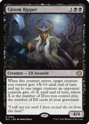 Gloom Ripper (PPECL-102) [Promo Pack: Lorwyn Eclipsed] Foil
