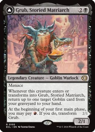 Grub, Storied Matriarch (PPECL-105) [Promo Pack: Lorwyn Eclipsed] Foil