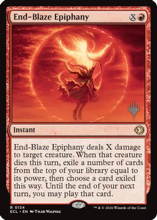 End-Blaze Epiphany (PPECL-134) [Promo Pack: Lorwyn Eclipsed] Foil