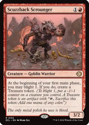 Scuzzback Scrounger (PPECL-153) [Promo Pack: Lorwyn Eclipsed] Foil