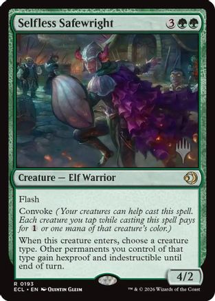 Selfless Safewright (PPECL-193) [Promo Pack: Lorwyn Eclipsed] Foil