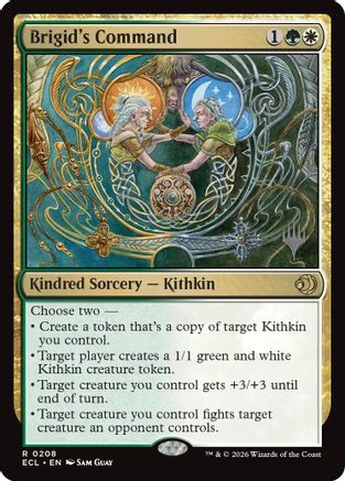 Brigid's Command (PPECL-208) [Promo Pack: Lorwyn Eclipsed]