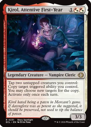 Kirol, Attentive First-Year (PPECL-231) [Promo Pack: Lorwyn Eclipsed]