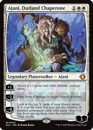 Ajani, Outland Chaperone (PPECL-004) [Promo Pack: Lorwyn Eclipsed]