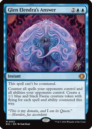 Glen Elendra's Answer (PPECL-052) [Promo Pack: Lorwyn Eclipsed]