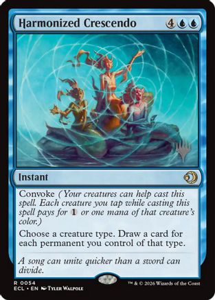 Harmonized Crescendo (PPECL-054) [Promo Pack: Lorwyn Eclipsed] Foil