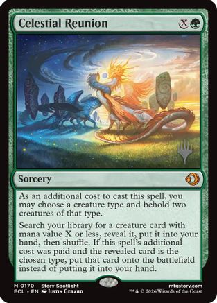 Celestial Reunion (PPECL-170) [Promo Pack: Lorwyn Eclipsed] Foil