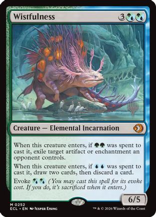 Wistfulness (PPECL-252) [Promo Pack: Lorwyn Eclipsed] Foil