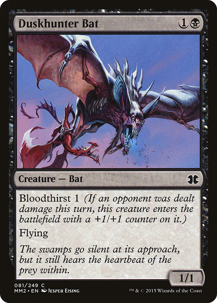 Duskhunter Bat (MM2-081) [Modern Masters 2015]