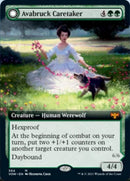 Avabruck Caretaker // Hollowhenge Huntmaster (VOW-384) [Innistrad: Crimson Vow]: (Extended Art, Double Faced Transform) Foil