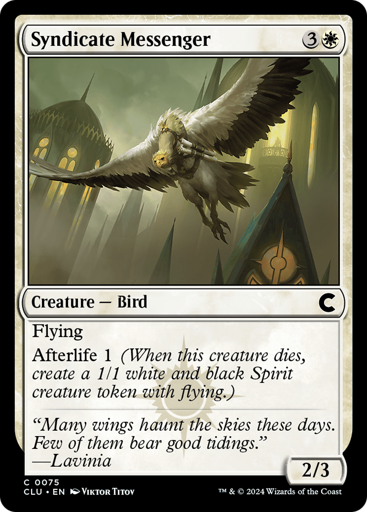 Syndicate Messenger (CLU-075) [Ravnica: Clue Edition]
