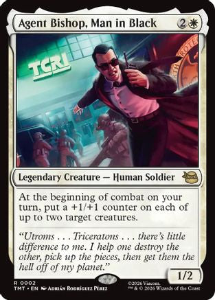 Agent Bishop, Man in Black (TMT-002) [Teenage Mutant Ninja Turtles]