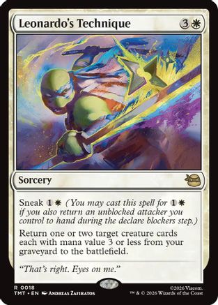 Leonardo's Technique (TMT-018) [Teenage Mutant Ninja Turtles]