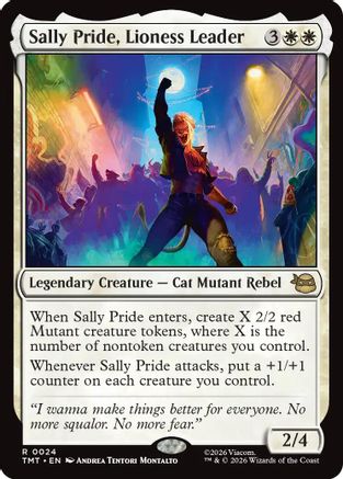 Sally Pride, Lioness Leader (TMT-024) [Teenage Mutant Ninja Turtles] Foil