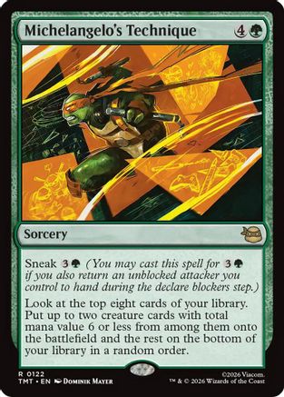 Michelangelo's Technique (TMT-122) [Teenage Mutant Ninja Turtles] Foil