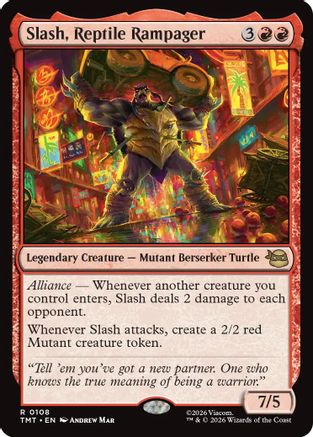 Slash, Reptile Rampager (TMT-108) [Teenage Mutant Ninja Turtles] Foil