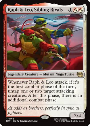 Raph & Leo, Sibling Rivals (TMT-166) [Teenage Mutant Ninja Turtles] Foil