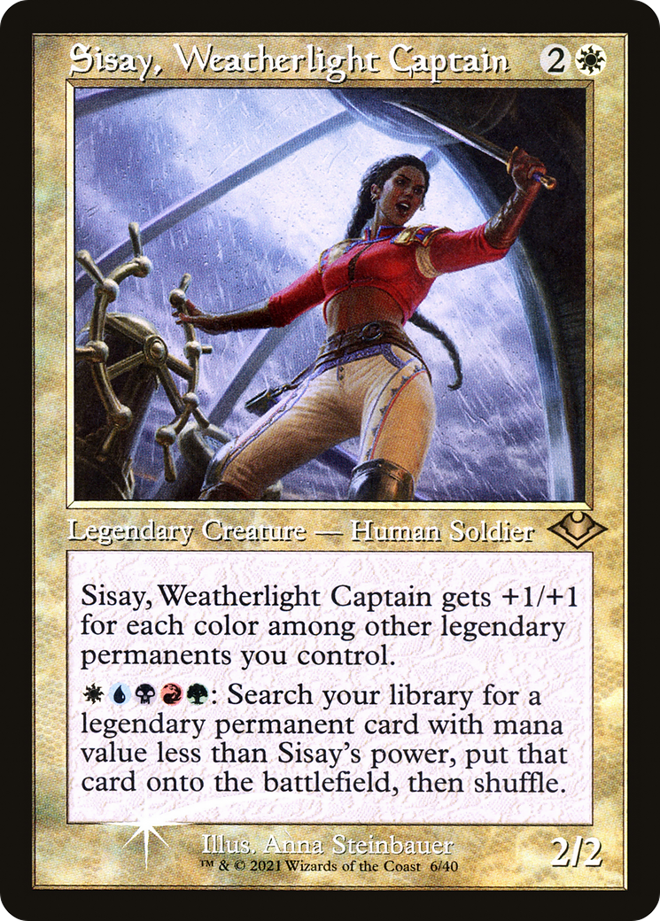 Sisay, Weatherlight Captain (Retro Frame) (MH1-006) [Modern Horizons 1 Timeshifts] Foil