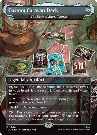 Custom Caravan Deck - The Deck of Many Things (SLD-2460) [Secret Lair Drop Series] Foil