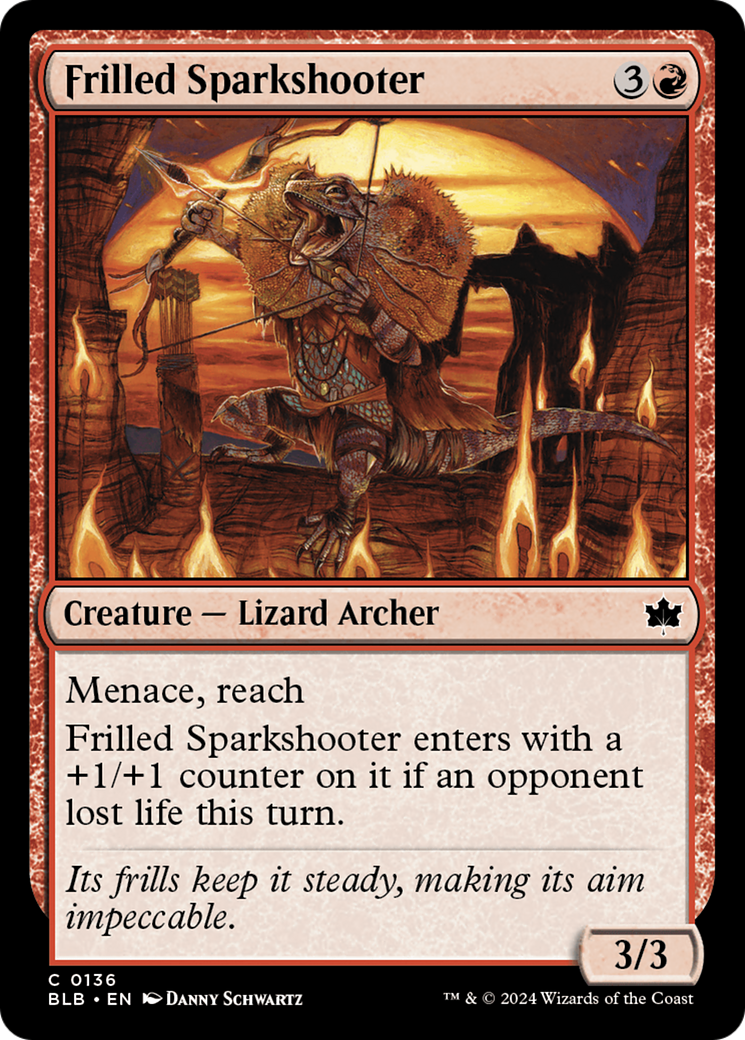 Frilled Sparkshooter (BLB-136) [Bloomburrow] Foil