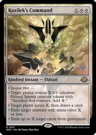 Kozilek's Command (PPECL-011) [Promo Pack: Lorwyn Eclipsed] Foil