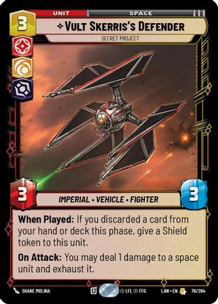 Vult Skerris's Defender - Secret Project (76/264) [A Lawless Time]