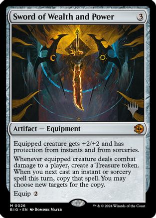 Sword of Wealth and Power (PPECL-026) [Promo Pack: Lorwyn Eclipsed] Foil