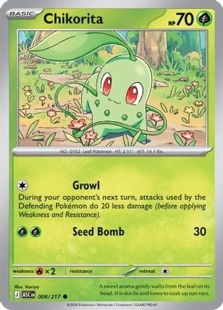 Chikorita 8 - [ME Ascended Heroes] Reverse Holofoil