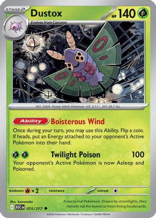 Dustox - 015/217 15 - [ME Ascended Heroes] Reverse Holofoil