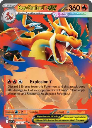 Mega Charizard Y ex - 022/217 22 - [ME Ascended Heroes] Holofoil